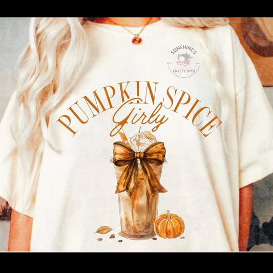Pumpkin Spice Girly Tshirt
