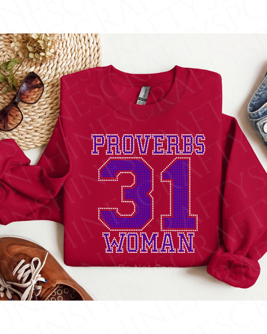 Proverbs 31 Woman Sparkle Sweatshirt