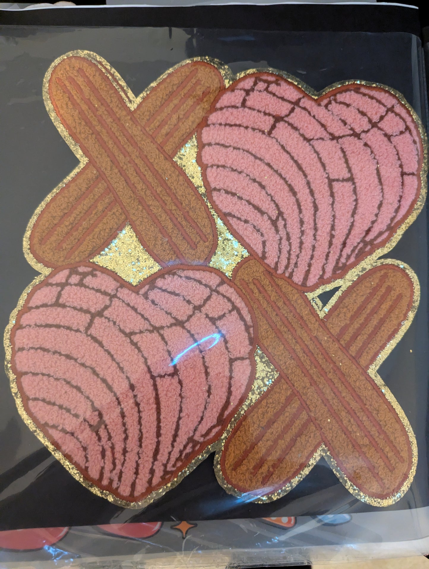 Churro Heart XO Chenille Patch Sweatshirt